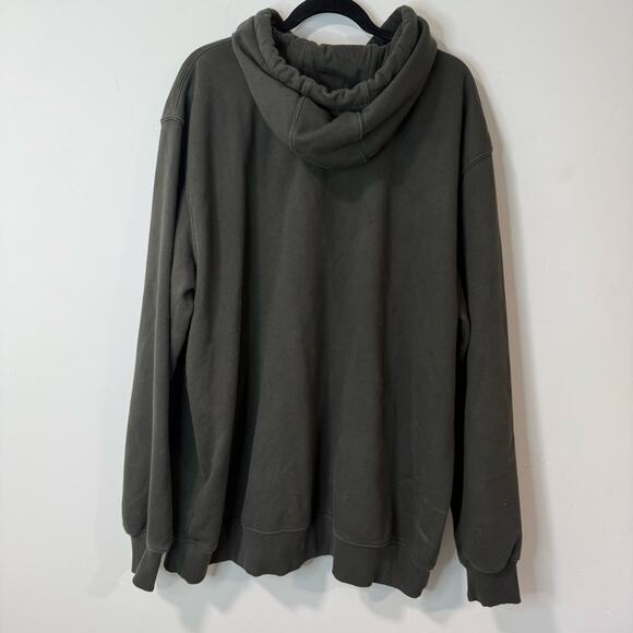 Carhartt Men's Rain Defender Paxton Heavyweight Hooded Sweatshirt 2XL Tall Green - Picture 5 of 7